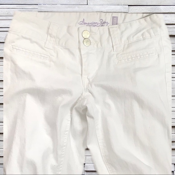 American Rag White Denim Trouser Style Jeans - Picture 1 of 7